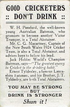 1924 Whitcombe & Tombs Ltd All Blacks #NNO Johnstone Richardson Back